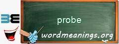 WordMeaning blackboard for probe